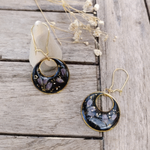 Boucles d’oreilles Bruyère