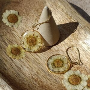 Boucles d'oreilles Camomille