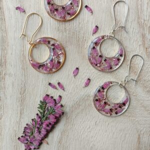 Boucles d’oreilles Bruyère