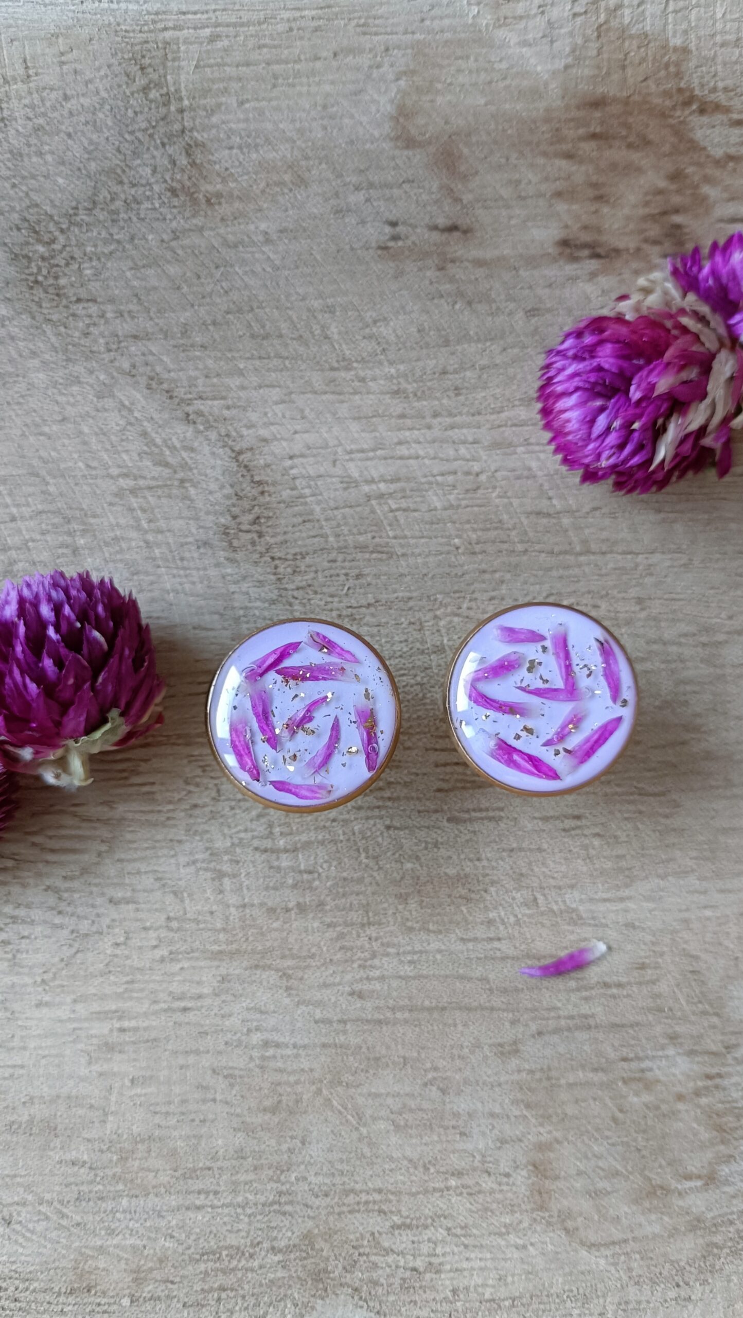 Puces d’oreilles Gomphrena