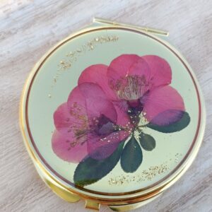 Miroir de poche Fleur de Cognassier du Japon